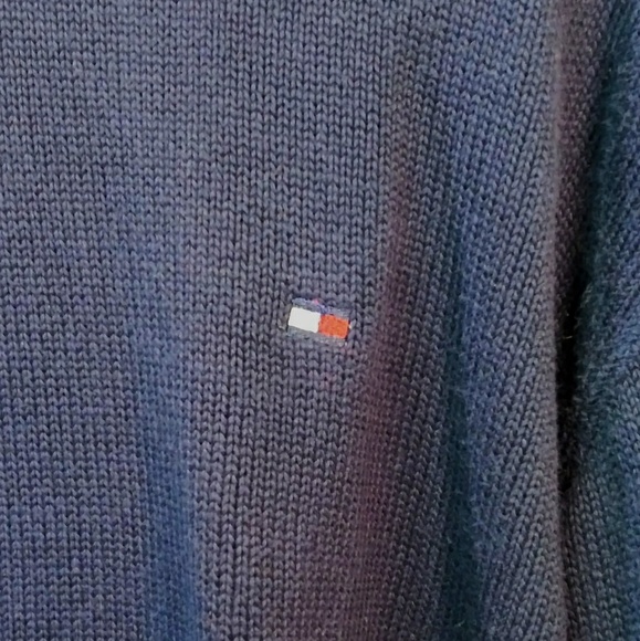 NWOT Tommy Hilfiger Men's Sweater Navy Blue XL - Picture 2 of 4